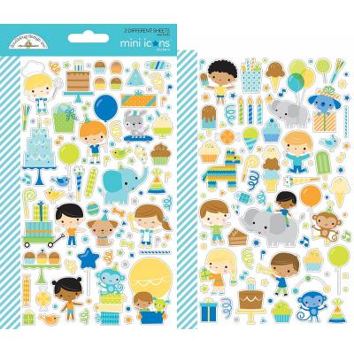 Doodlebug Party Time - Mini Icons Sticker